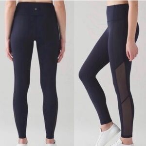 LuluLemon Mesh Polka Dot Panel Legging